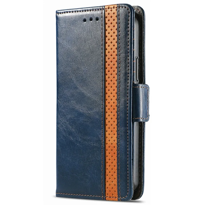 CASENEO For Samsung Galaxy S26 Ultra Phone Cases PU Leather Cover Stand with RFID Blocking Wallet - Dark Blue