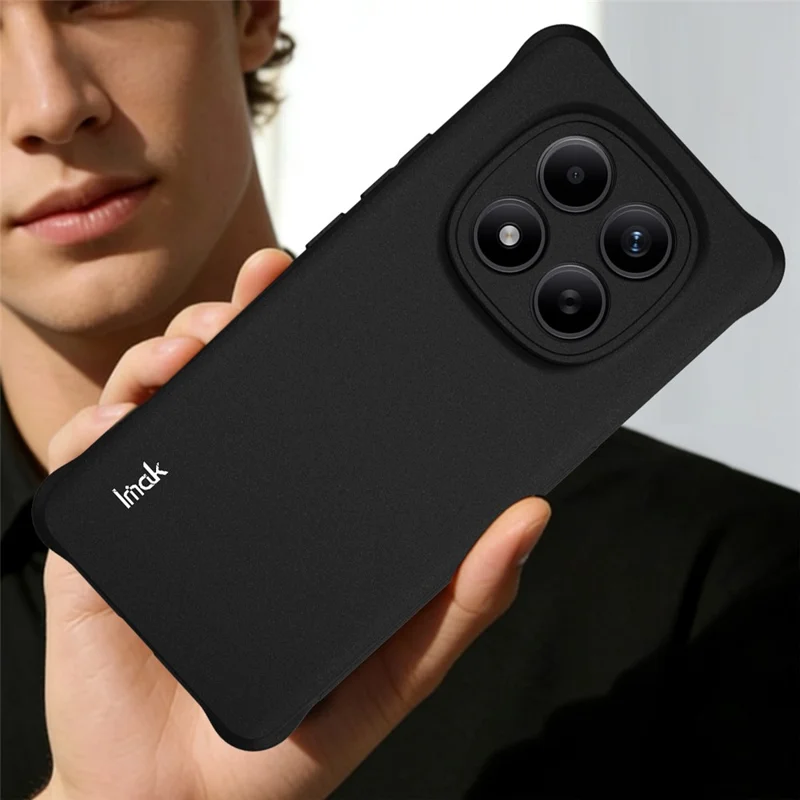 IMAK For Xiaomi Redmi Note 15 Pro 4G (Global) Case TPU Phone Cover Airbag Shockproof Protection - Matte Black