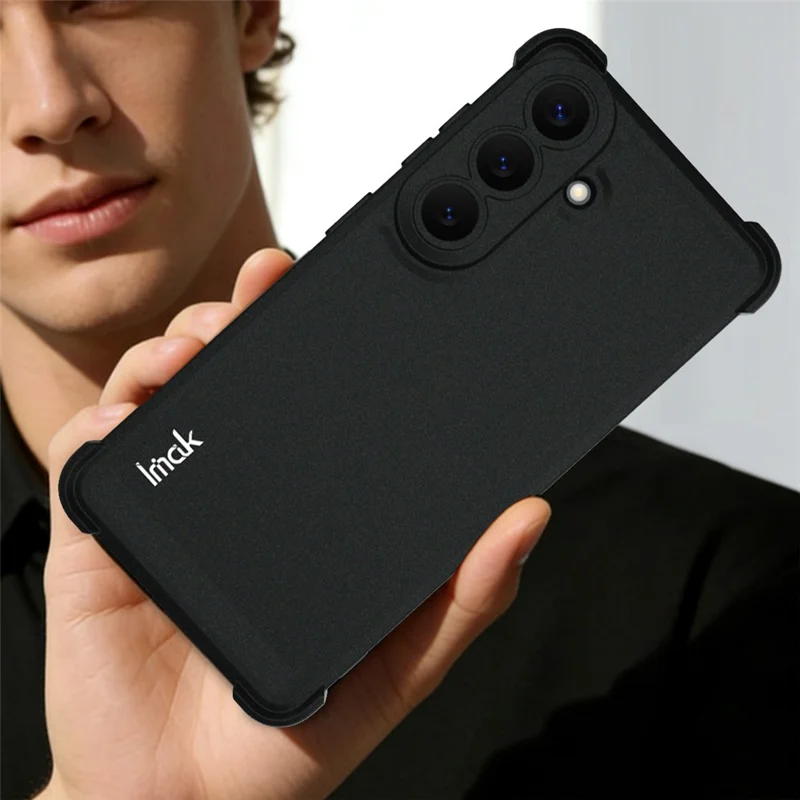 IMAK For Samsung Galaxy S26+ Case TPU Phone Cover Airbag Shockproof Protection - Matte Black