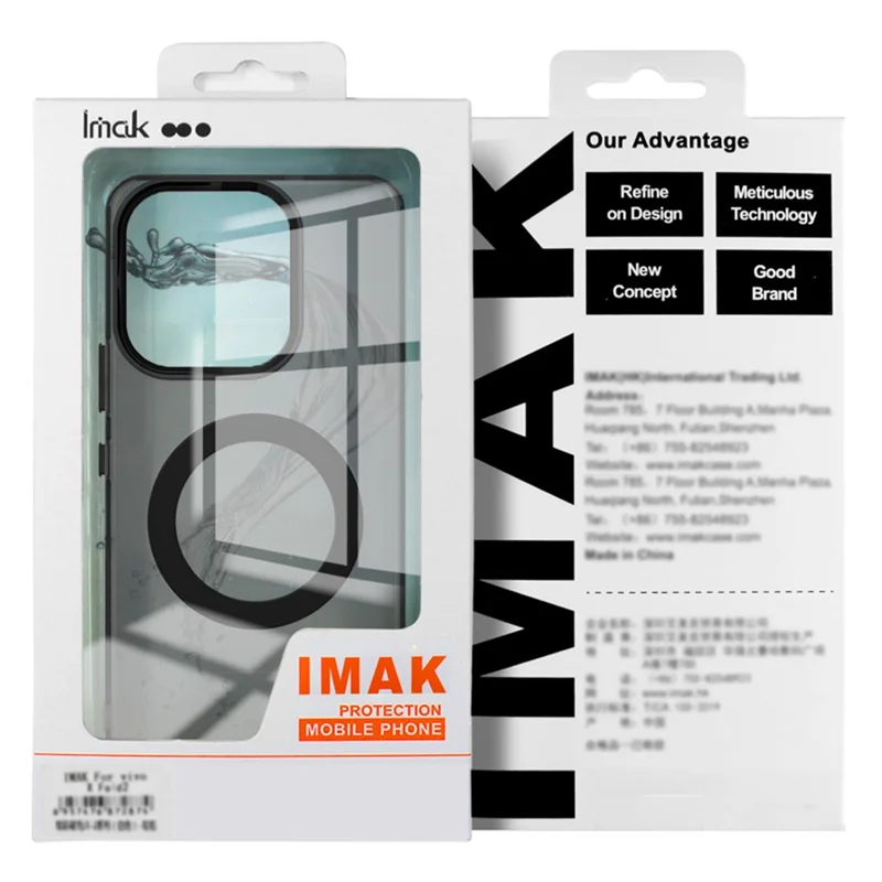 Obudowa IMAK z magnesem do Huawei Mate 80 Pro Max, tylna osłona PC + TPU na telefon - Czarny