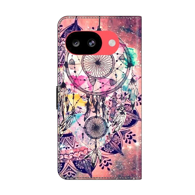 Wallet Case For Google Pixel 10a Pattern Printing Stand Leather Flip Phone Cover - Wind Chime