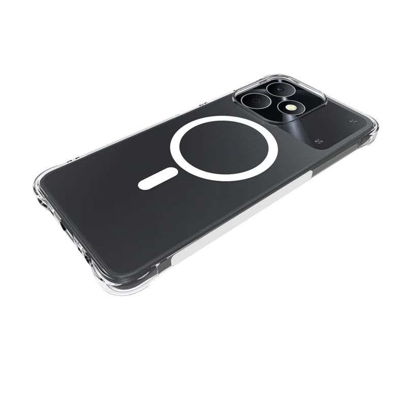 Achat en vrac pour Realme Note 80 4G Étui magnétique TPU Antichute Coque arrière - Transparent