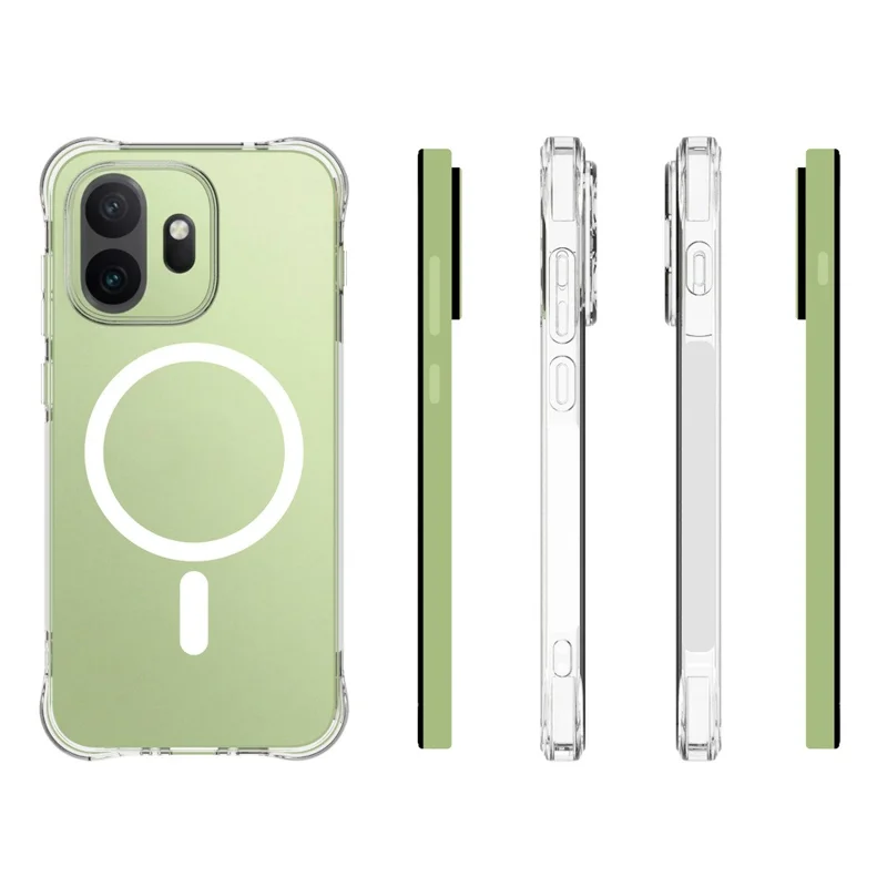 Duże opakowanie obudowy magnetycznej OnePlus 15T 5G, obudowa tylna z tworzywa TPU odpornego na upadki – przezroczysta