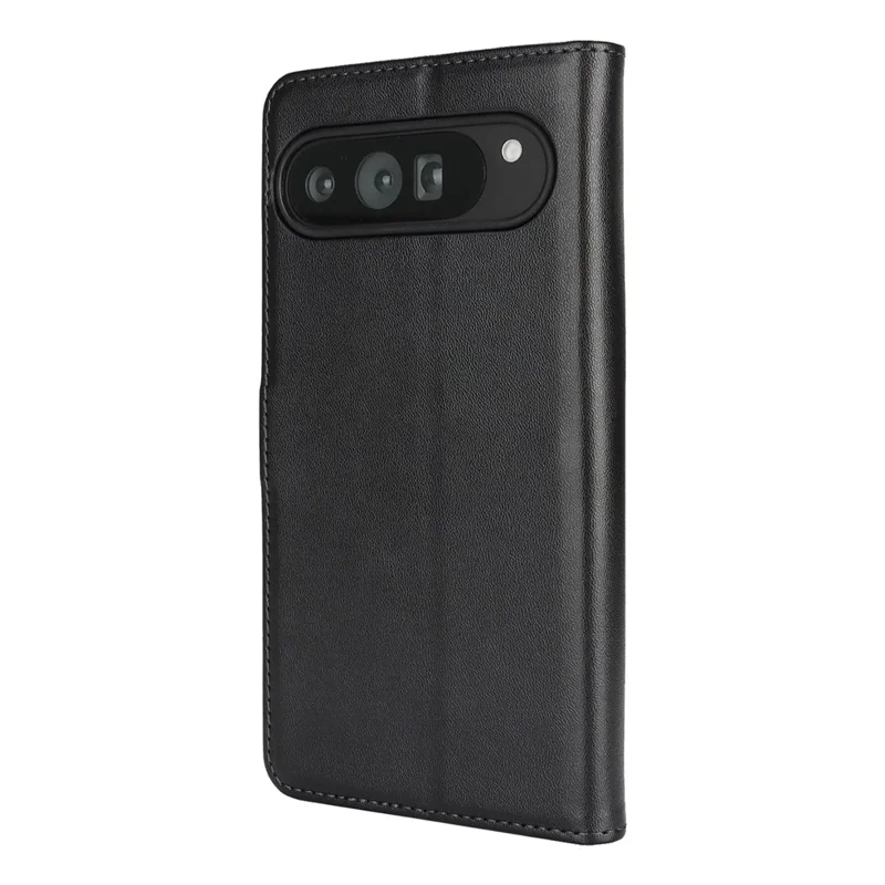 For Google Pixel 9 Pro XL Stand Case Shockproof Leather Wallet Phone Cover - Black