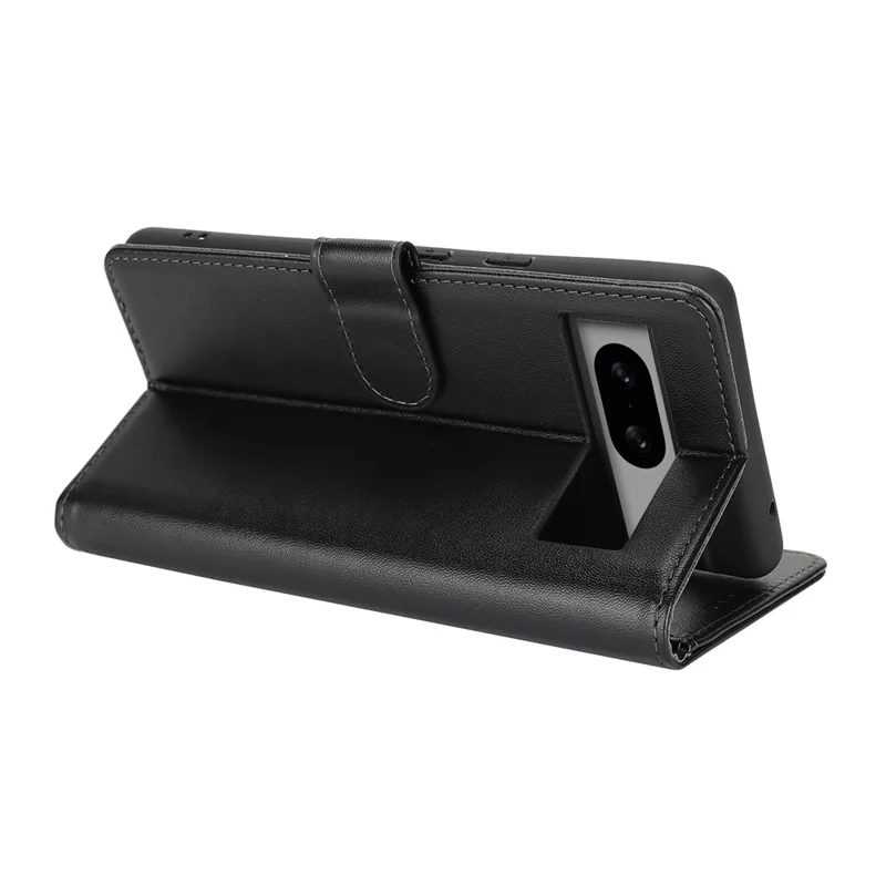 For Google Pixel 8a Stand Case Shockproof Leather Wallet Phone Cover - Black