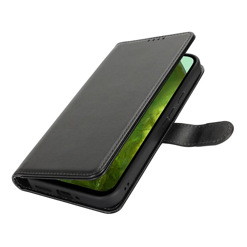 For Google Pixel 8a Stand Case Shockproof Leather Wallet Phone Cover - Black