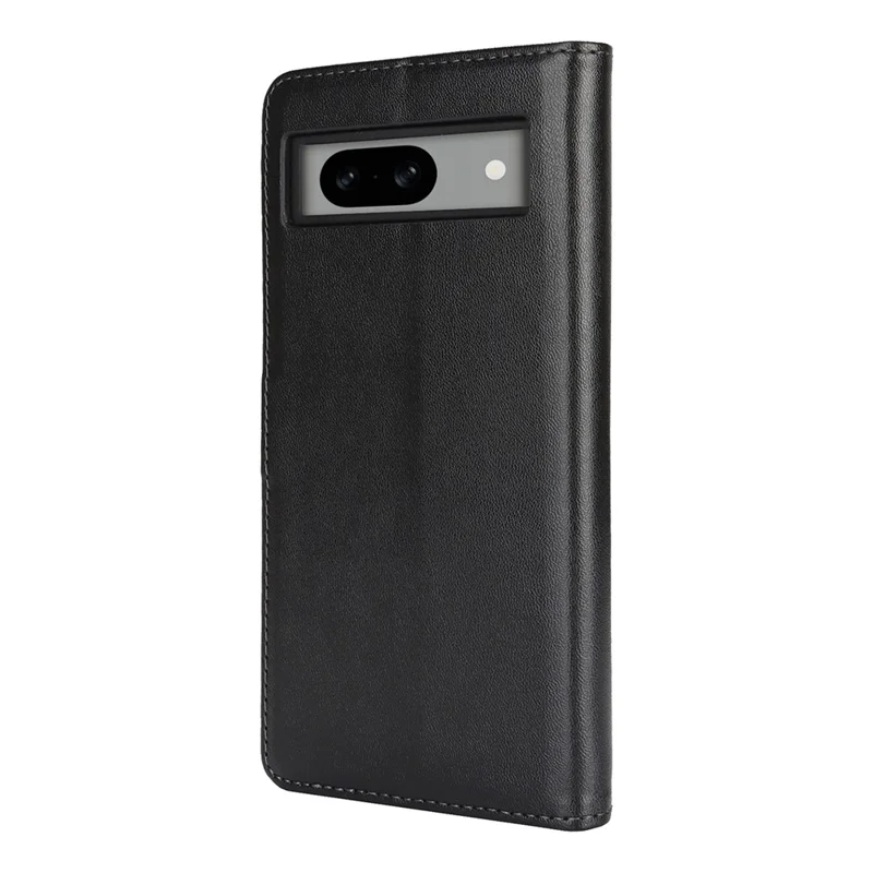 For Google Pixel 8a Stand Case Shockproof Leather Wallet Phone Cover - Black