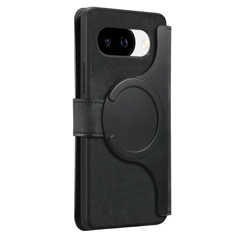 CASENEO MW-03 for Google Pixel 10a Magnetic Case Detachable Leather Phone Wallet Cover - Black