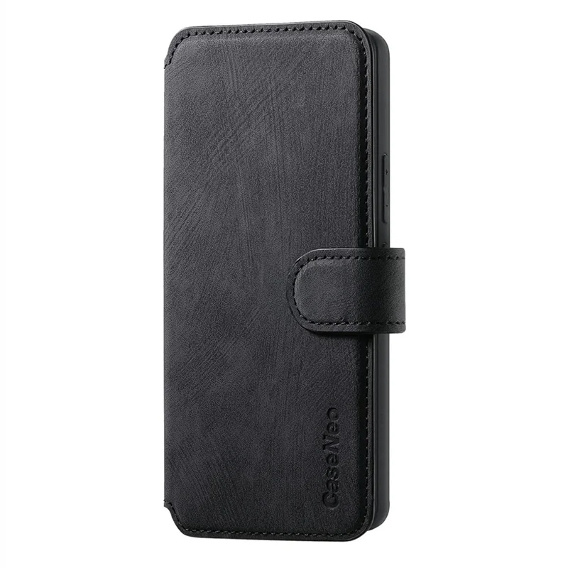 CASENEO MW-03 for Google Pixel 10a Magnetic Case Detachable Leather Phone Wallet Cover - Black