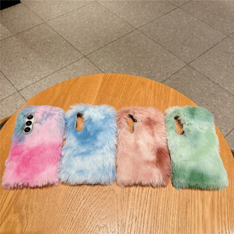 For Samsung Galaxy A17 5G / A17 4G Case 2cm Long Plush Fluffy Soft TPU Phone Cover - Brown