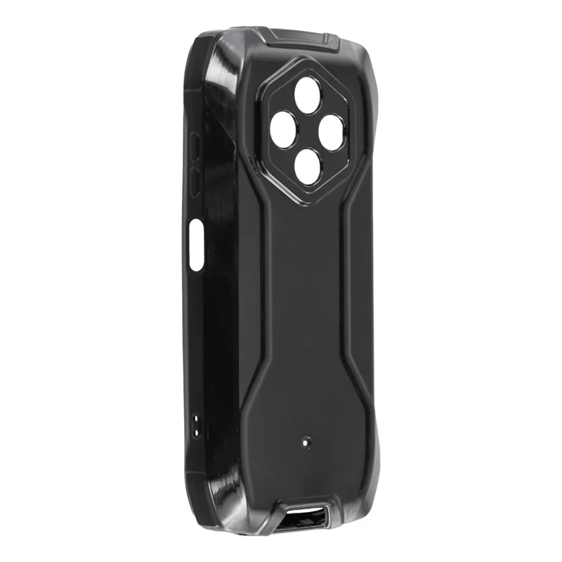 غطاء لهاتف Ulefone RugKing 4 Pro من مادة TPU لينة مقاوم للسقوط - أسود