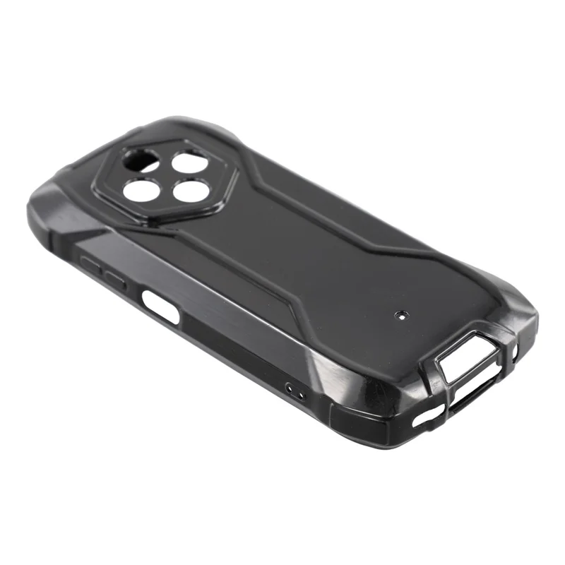 غطاء لهاتف Ulefone RugKing 4 Pro من مادة TPU لينة مقاوم للسقوط - أسود