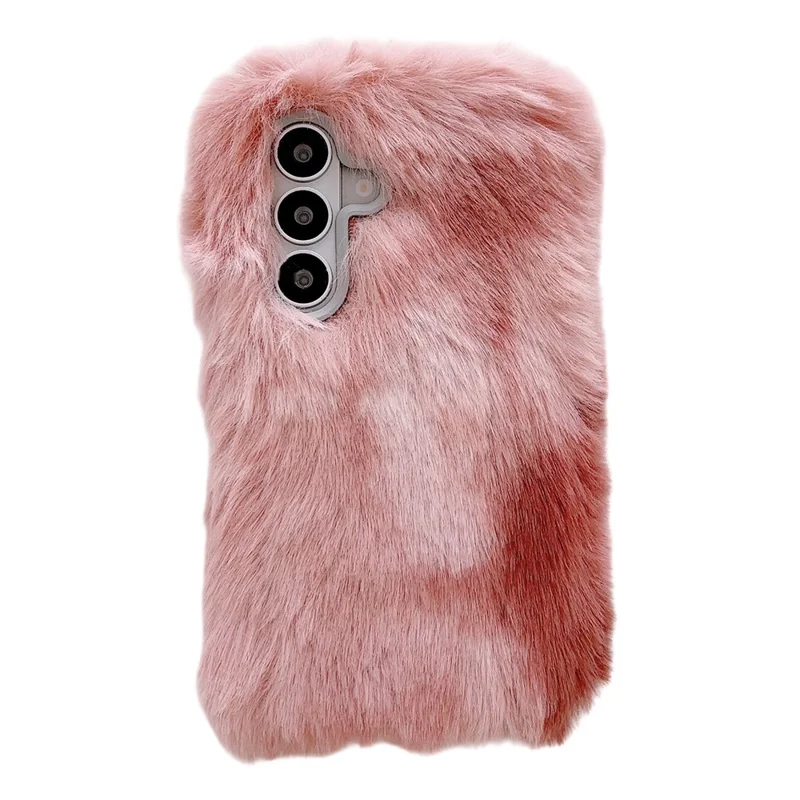 For Samsung Galaxy S26+ Case 2cm Long Plush Fluffy Soft TPU Phone Cover - Brown