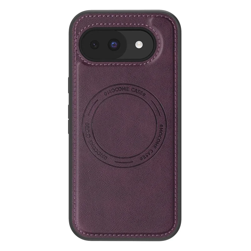For Google Pixel 10a Magnetic Phone Case Leather Back Phone Cover - Dark Purple