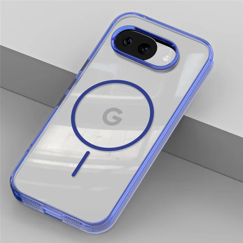 For Google Pixel 10a Magnetic Case TPU PC Clear Phone Cover - Sapphire