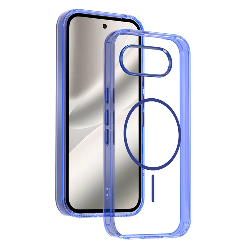 For Google Pixel 10a Magnetic Case TPU PC Clear Phone Cover - Sapphire