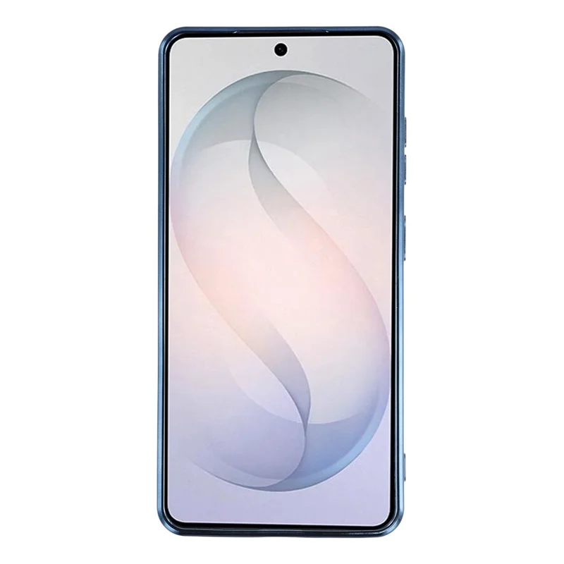 For Samsung Galaxy A37 5G Magnetic Case Electroplated TPU Phone Cover with Lens Film - Blue