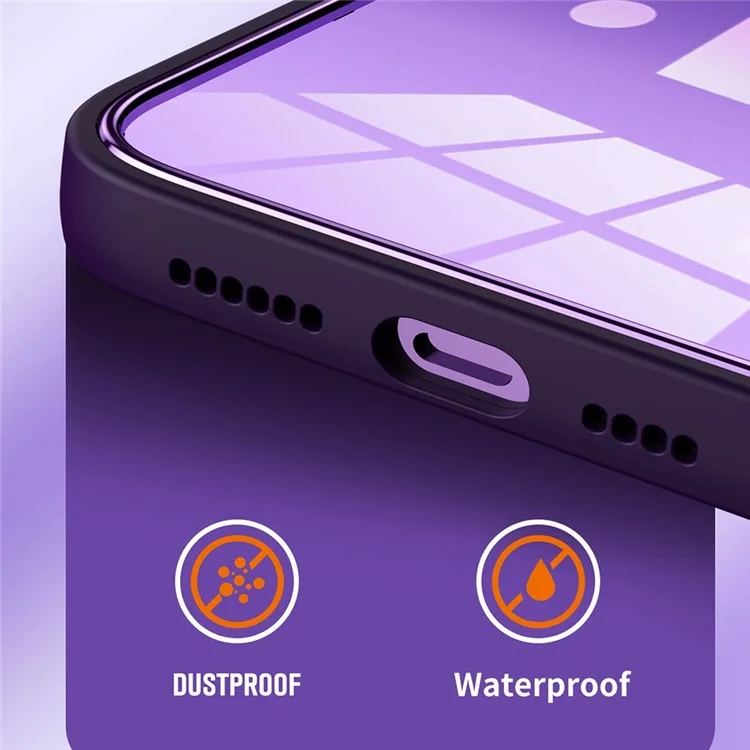 Pour Iphone 14 Plus Proof Back Back Protector Cover Electroplate pc + Tpu Téléphone Case Avec Film D'objectif - le Noir