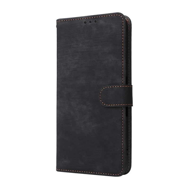 For TCL NxtPaper 70 Pro 5G Case Wallet RFID Blocking PU Leather Phone Cover Stand with Strap - Black