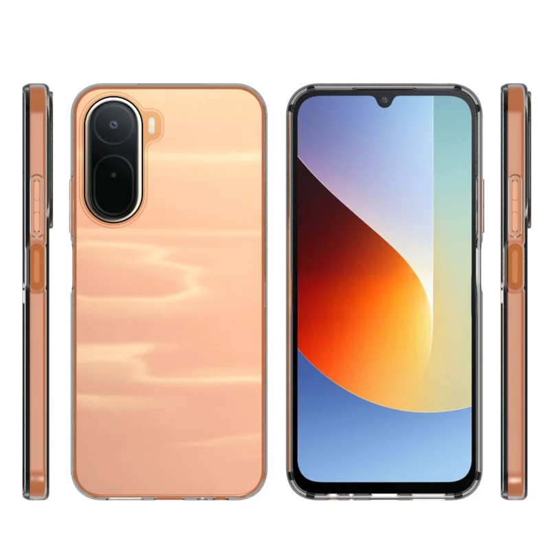 For Xiaomi Redmi A7 Pro 4G Case Watermark Resistant TPU Phone Back Cover - Transparent