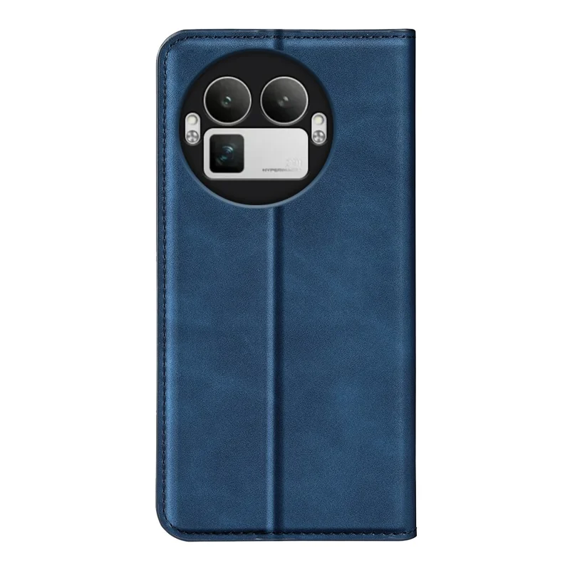 For Realme GT 8 Pro 5G Case Skin Touch Leather Wallet Phone Cover - Blue