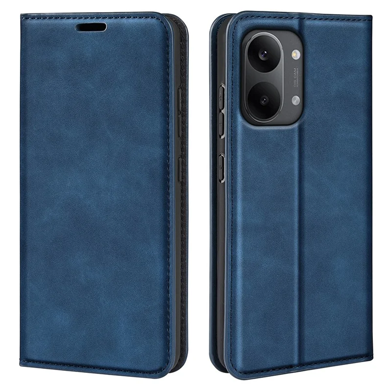 For Xiaomi Poco X8 Pro Max 5G Case Skin Touch Leather Wallet Phone Cover - Blue