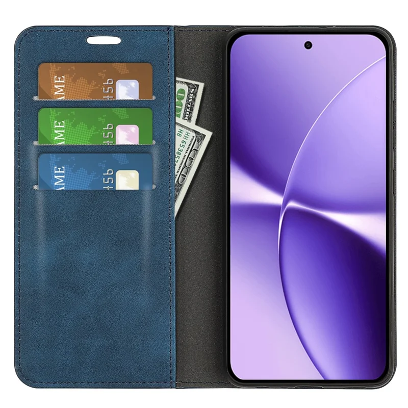 For Xiaomi Poco X8 Pro Max 5G Case Skin Touch Leather Wallet Phone Cover - Blue