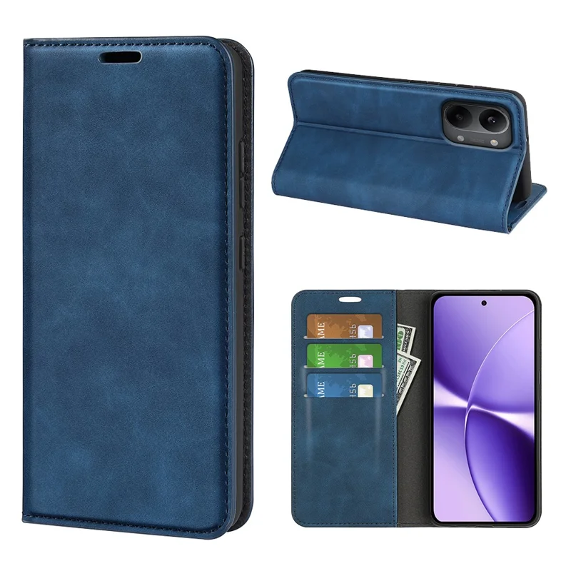 For Xiaomi Poco X8 Pro Max 5G Case Skin Touch Leather Wallet Phone Cover - Blue