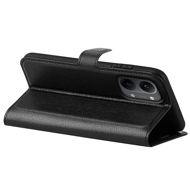 For Xiaomi Poco X8 Pro Max 5G Case Wallet Stand Litchi Texture Shockproof Leather Phone Cover - Black