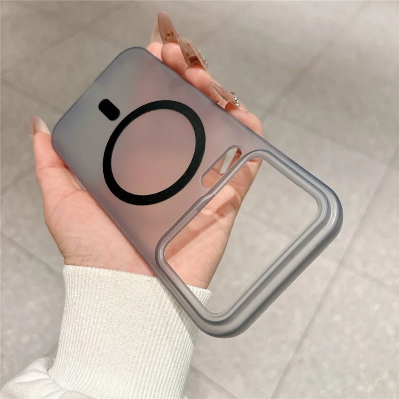 For Xiaomi 17 Pro Magnetic Case Soft-touch Matte TPU Phone Cover - Transparent Black