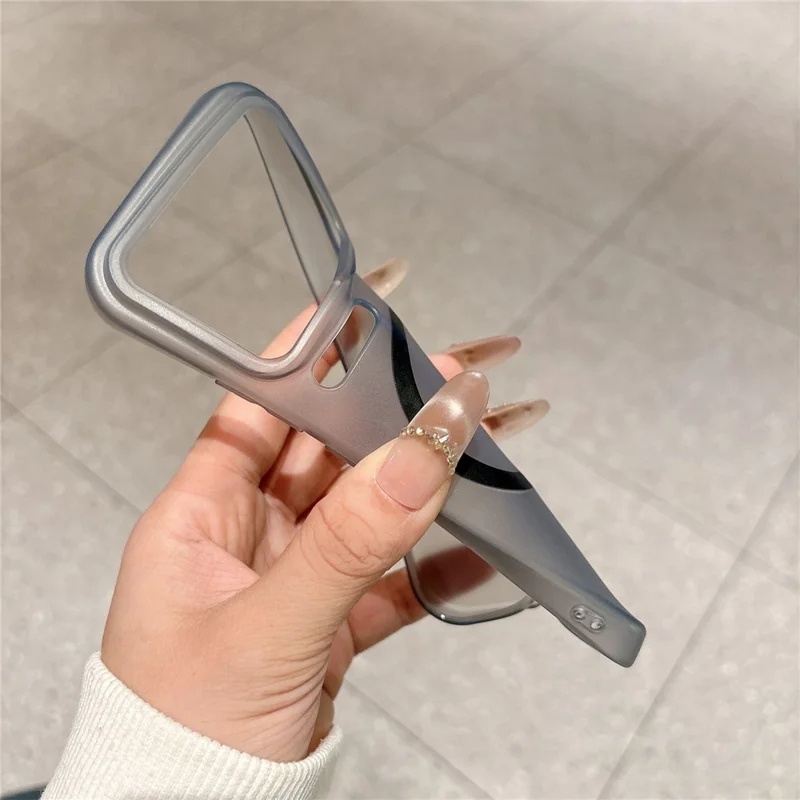 For Xiaomi 17 Pro Magnetic Case Soft-touch Matte TPU Phone Cover - Transparent Black