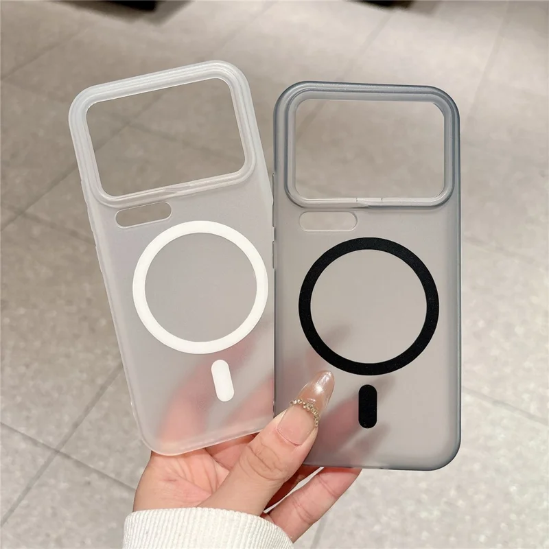 For Xiaomi 17 Pro Magnetic Case Soft-touch Matte TPU Phone Cover - Transparent Black