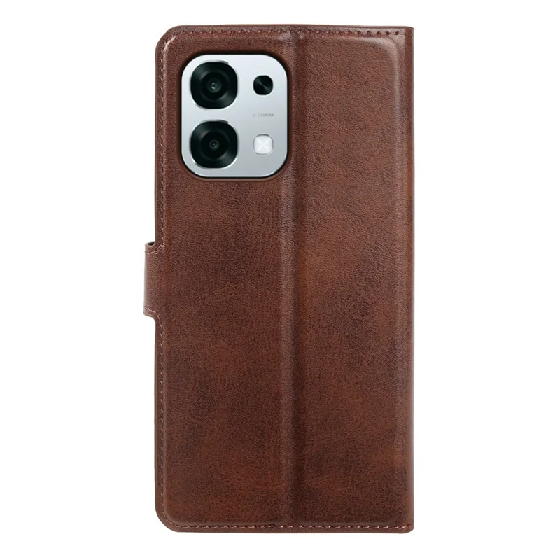 Flip Case med stå og wallet til Oppo F31 5G, kudefænget PU-læder, brunt