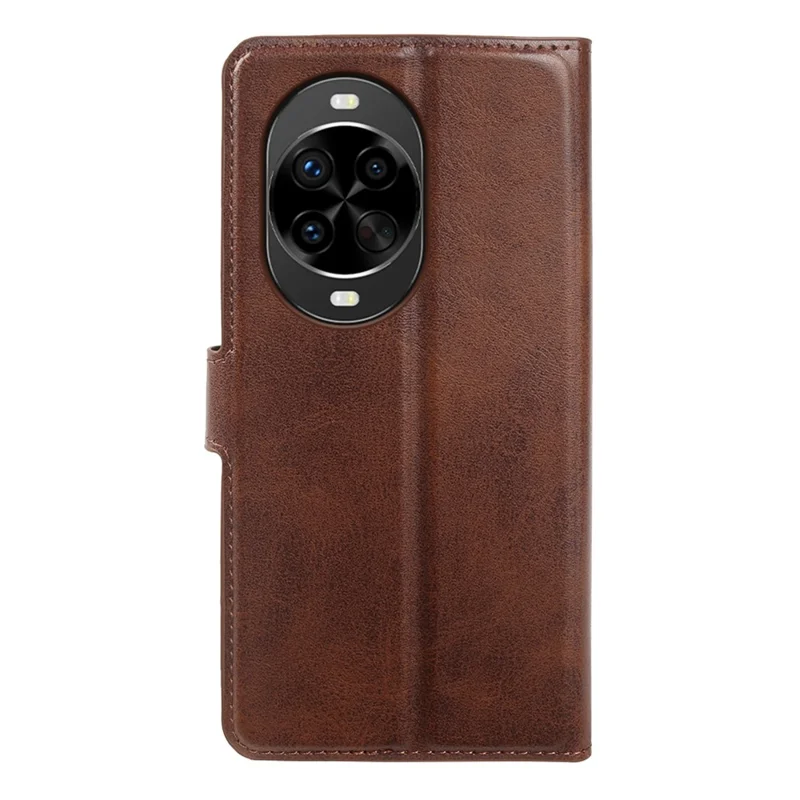 Étui pour Huawei nova 14 Pro 5G, étui portefeuille avec support, cuir synthétique texturé veau, rabat - Marron