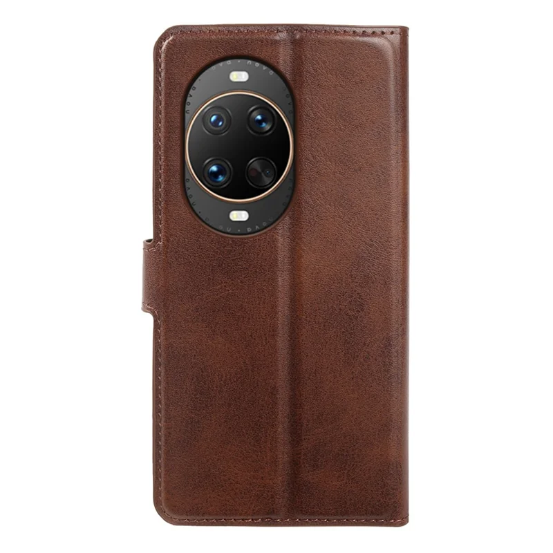 For Huawei nova 14 Ultra 5G Case Stand Wallet Calf Texture PU Leather Flip Phone Cover - Brown