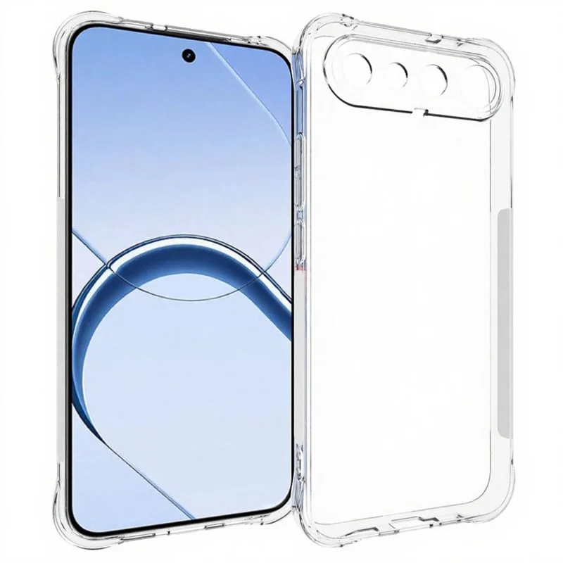 Für Realme 16 5G TPU-Hülle, rutschfeste, stoßsichere Handyhülle – Transparent