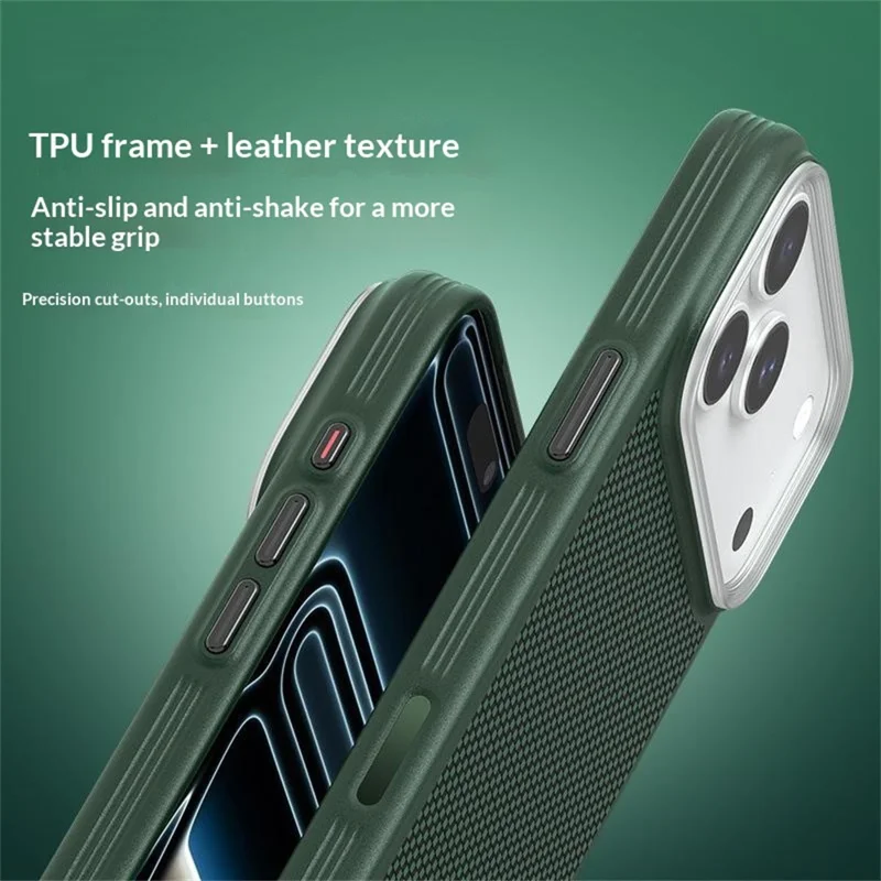 SOOPII For iPhone 17 Pro Max Magnetic Case Ultra-thin Kevlar Aramid Fiber Shockproof Protective Phone Cover