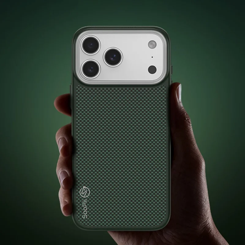 SOOPII For iPhone 17 Pro Max Magnetic Case Ultra-thin Kevlar Aramid Fiber Shockproof Protective Phone Cover