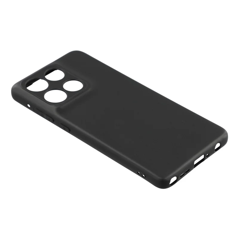 For Motorola Edge 60 Stylus 5G Matte Phone Case Cell Phone Soft TPU Protective Back Cover - Black