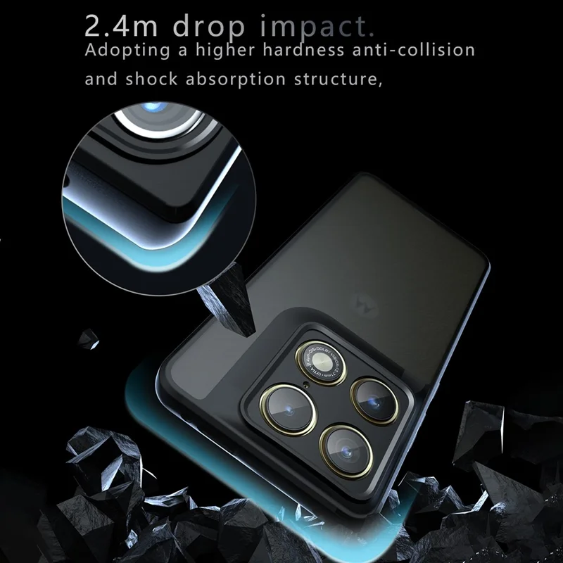 For Motorola Edge 70 Ultra 5G Case TPU + PC Shockproof Phone Cover - Transparent