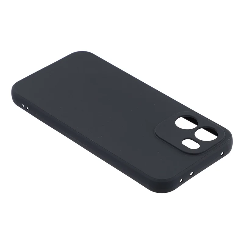 For OnePlus Turbo 6V 5G Case Precise Cutouts Straight Edge TPU Shockproof Phone Cover - Black