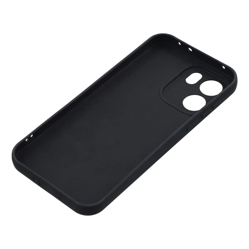For OnePlus Turbo 6V 5G Case Precise Cutouts Straight Edge TPU Shockproof Phone Cover - Black