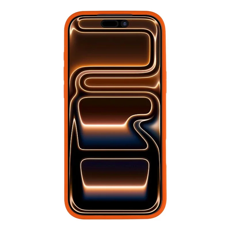 MUTURAL For iPhone 17 Pro Max Magnetic Case THE DOG Pattern PC + TPU Phone Cover with Tempered Glass Panel Compatible with MagSafe - Orange