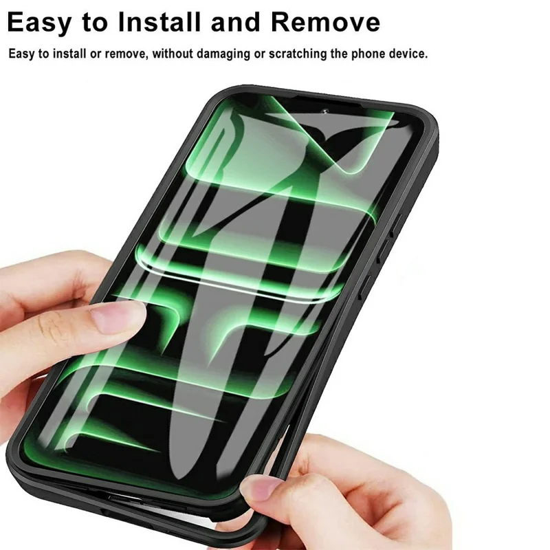 For Infinix Note Edge 5G Phone Case Acrylic + TPU Clear Phone Cover with PET Screen Film - Black
