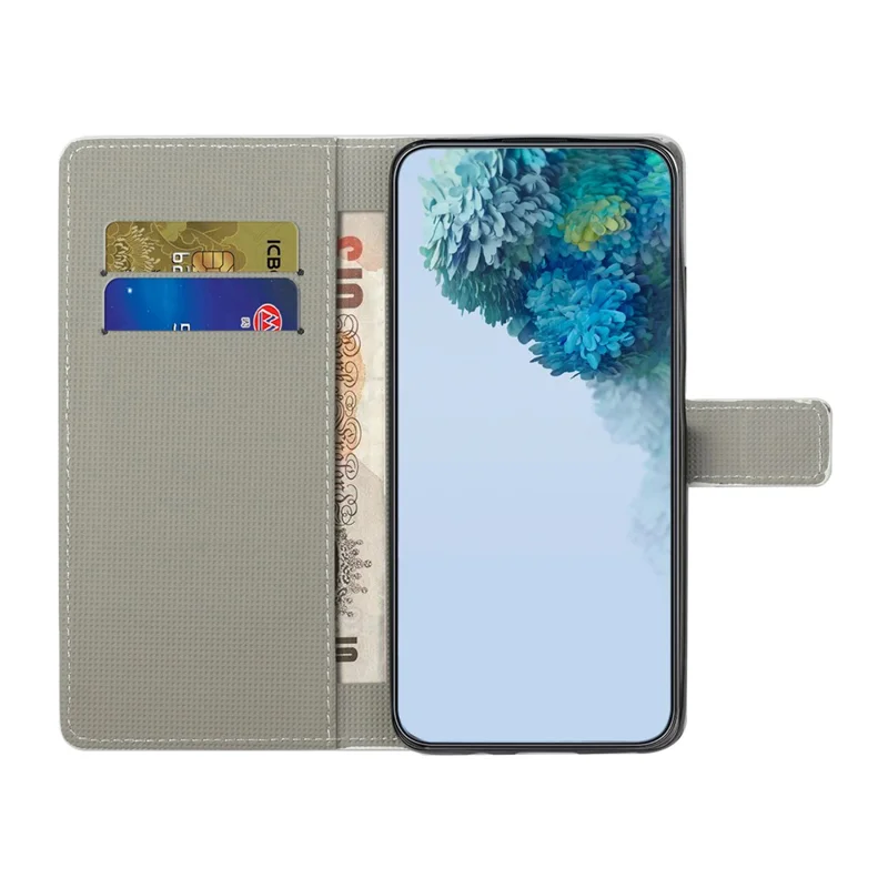 Case for Motorola Moto G67 5G  /  G77 5G Pattern Print PU Leather Wallet Phone Cover - Dots Owl