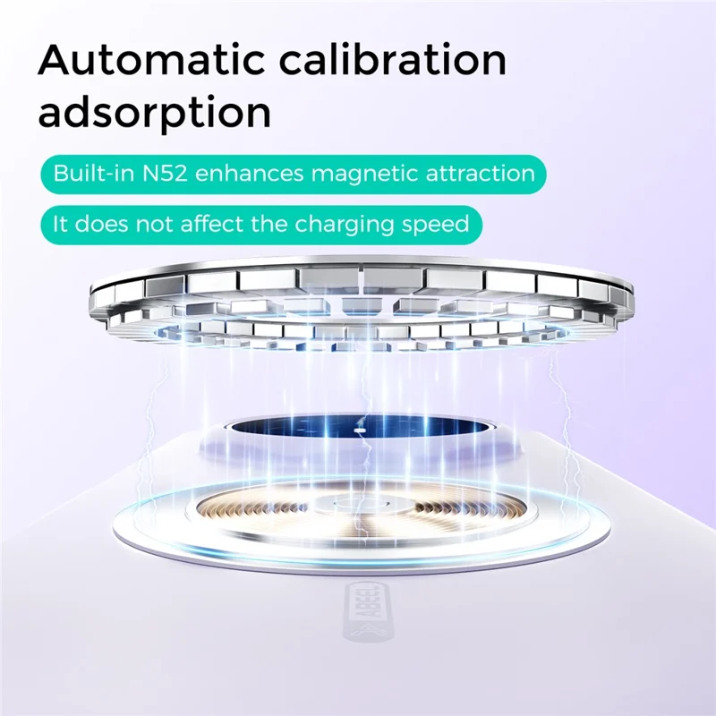 ABEEL for Honor Magic V6 5G Magnetic Case Skin Touch Liquid Silicone Phone Back Cover - Purple