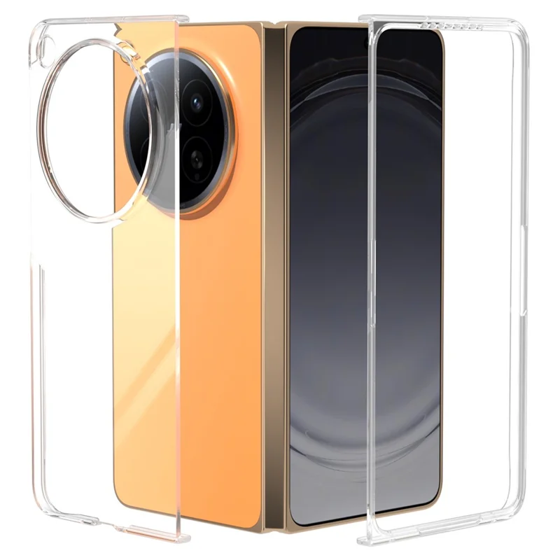 For Oppo Find N6 5G Clear Case Anti-Drop Hard PC Phone Cover - Transparent