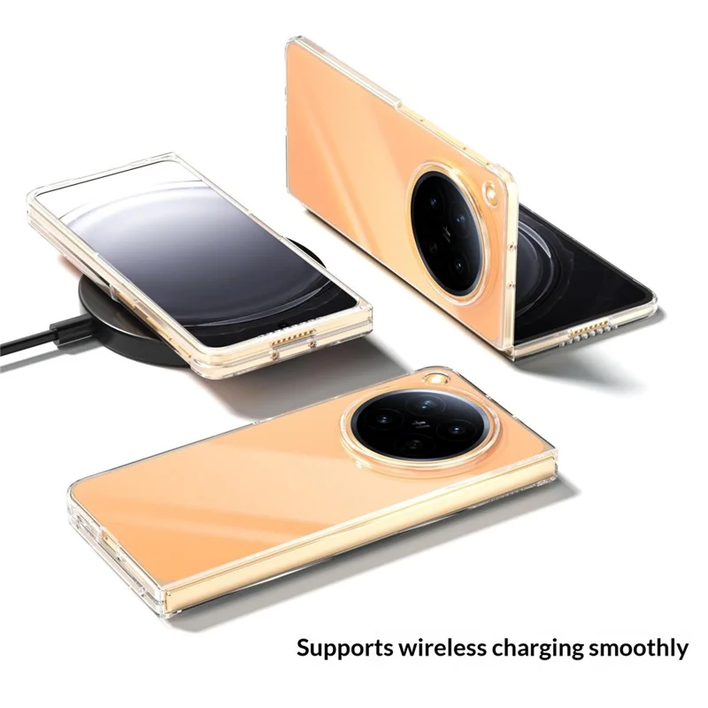 For Oppo Find N6 5G Clear Case Anti-Drop Hard PC Phone Cover - Transparent