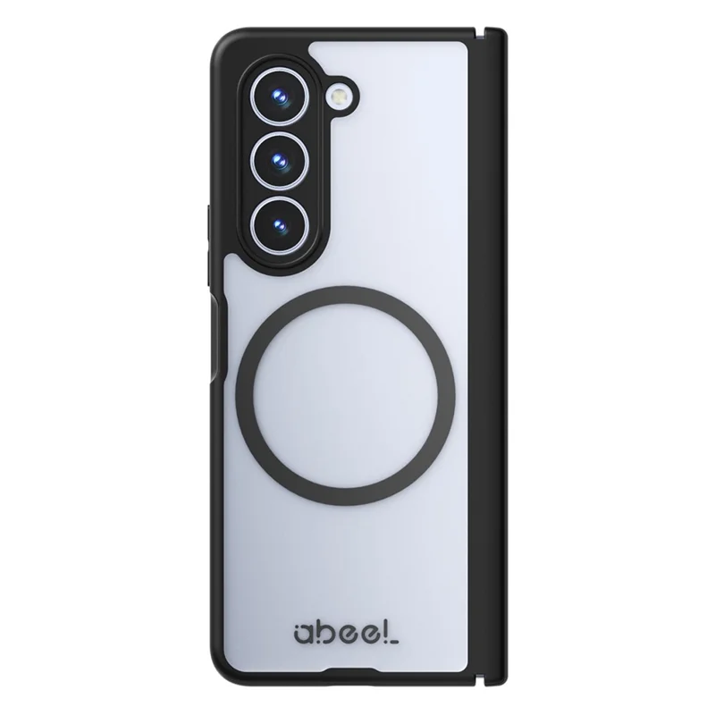 ABEEL for Samsung Galaxy Z Fold5 5G Matte Magnetic Case Hinge Design Shockproof TPU + PC Cover - Black