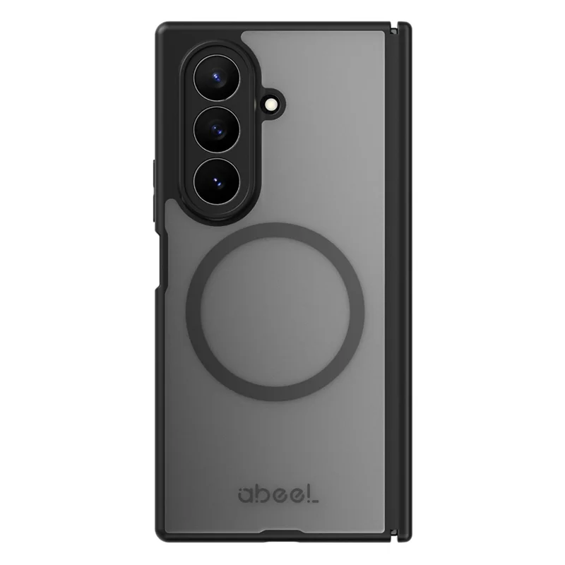 ABEEL for Samsung Galaxy Z TriFold 5G Matte Magnetic Case Hinge Design Shockproof TPU + PC Cover - Black